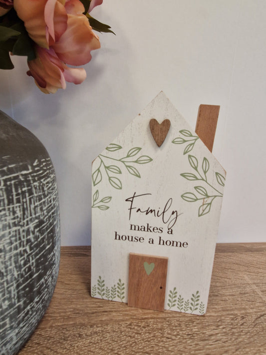 Family makes a house a home