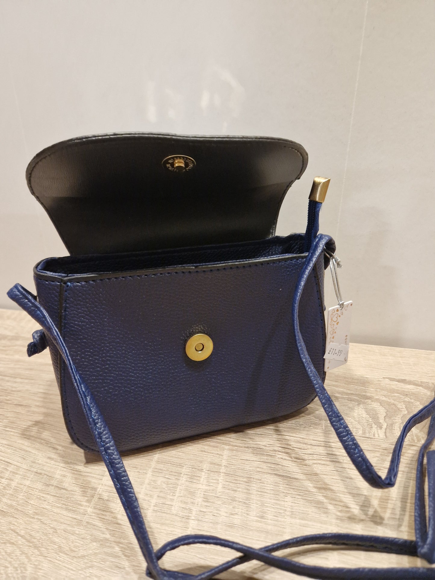 Navy Tassel Shoulder Bag
