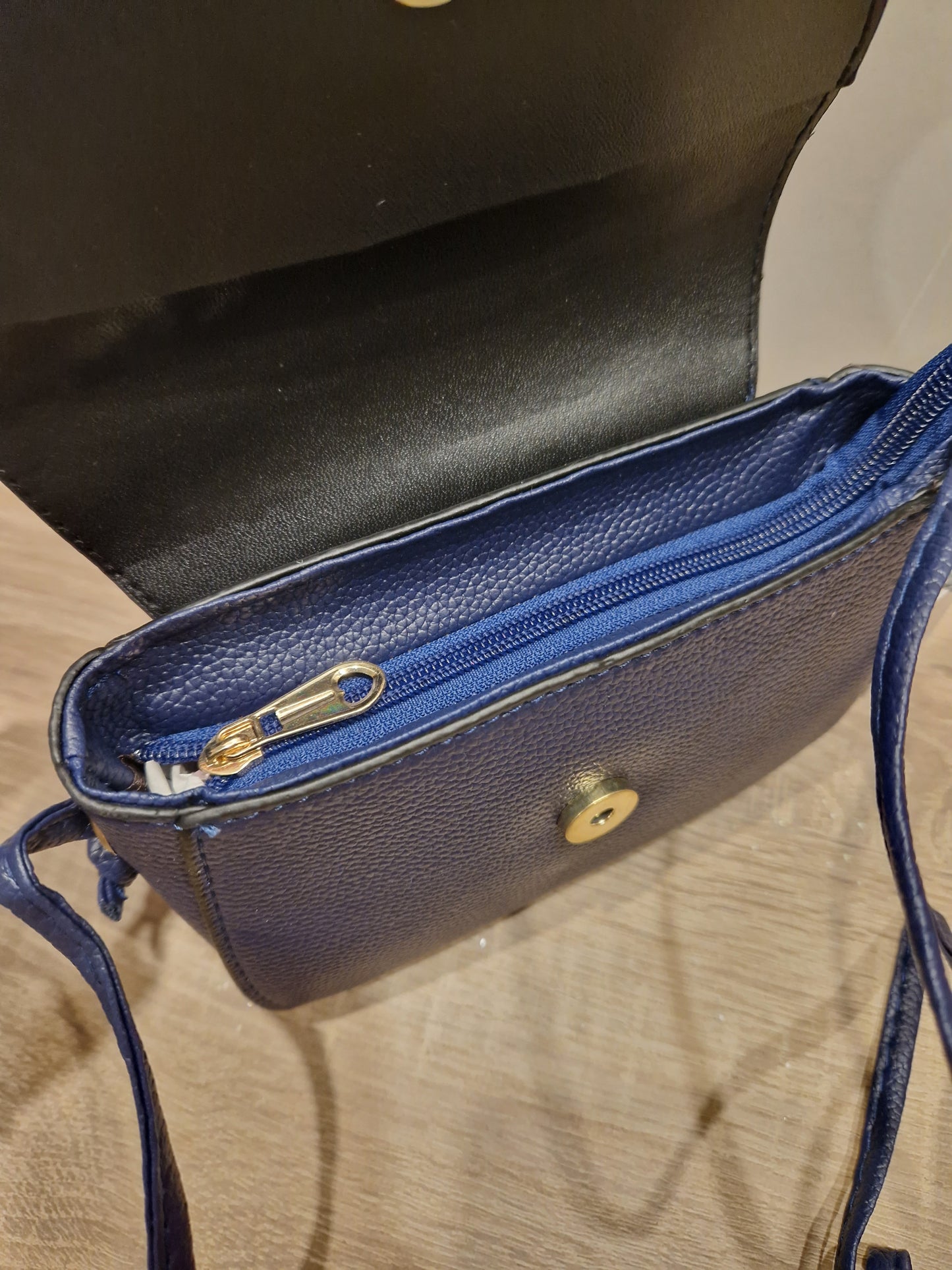 Navy Tassel Shoulder Bag