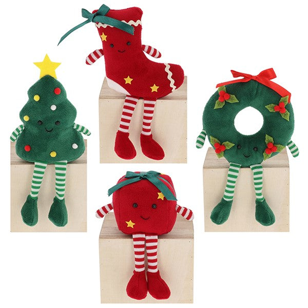 Dangly Leg Plush Fun Pals, 4 designs
