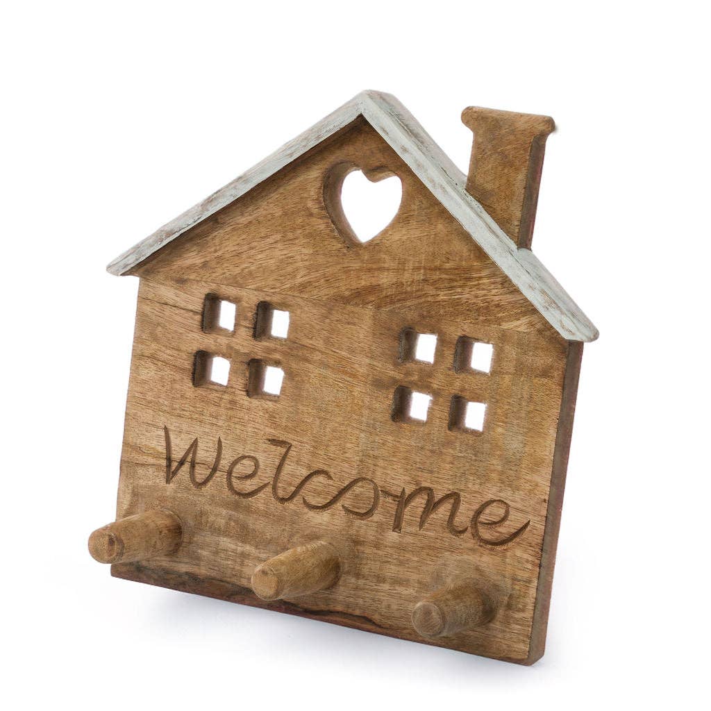 Wooden Home Decorative Hanging Hook Rack
