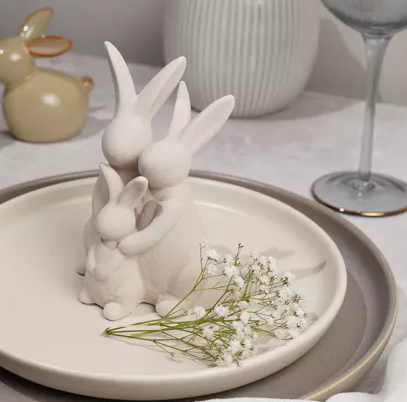 Ceramic Trio Bunnies
