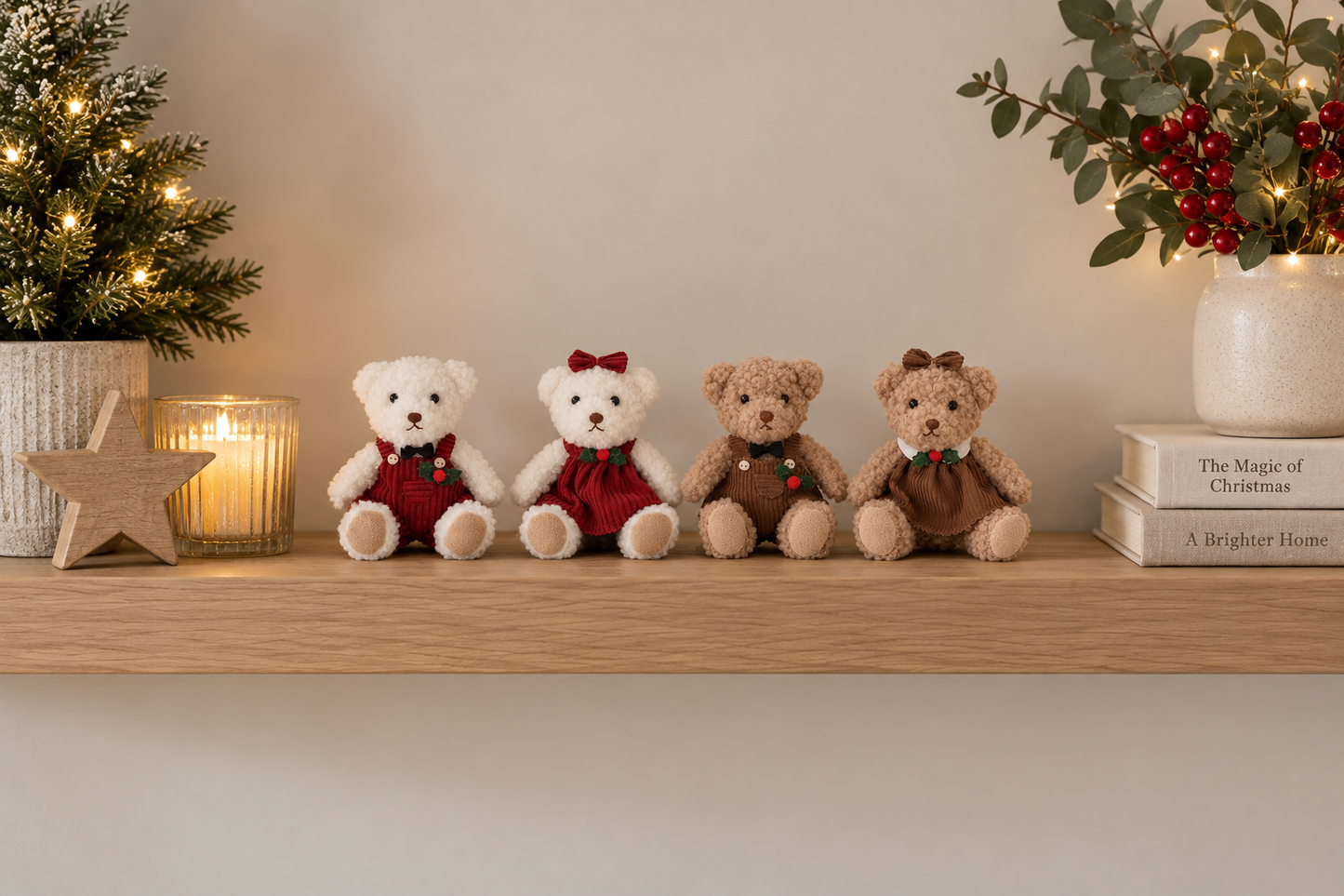 Christmas Cutie Bears, 4 designs