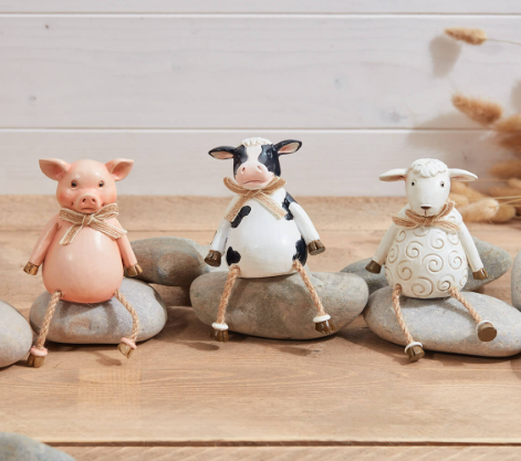 Farm Animal Shelf Sitters, 3designs