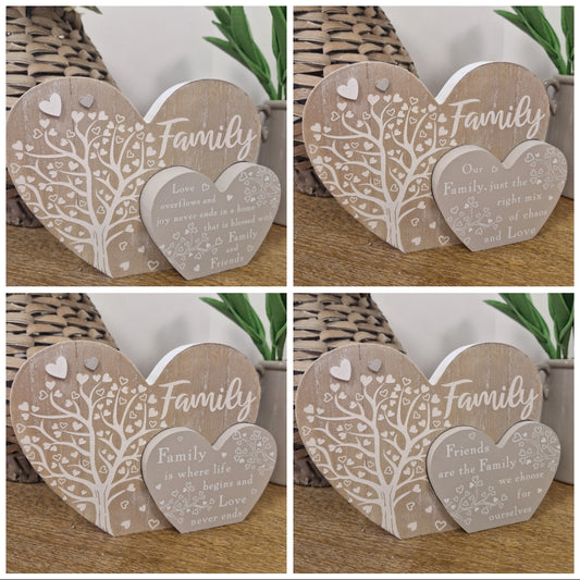 Double Family/Friend Sentimental Heart