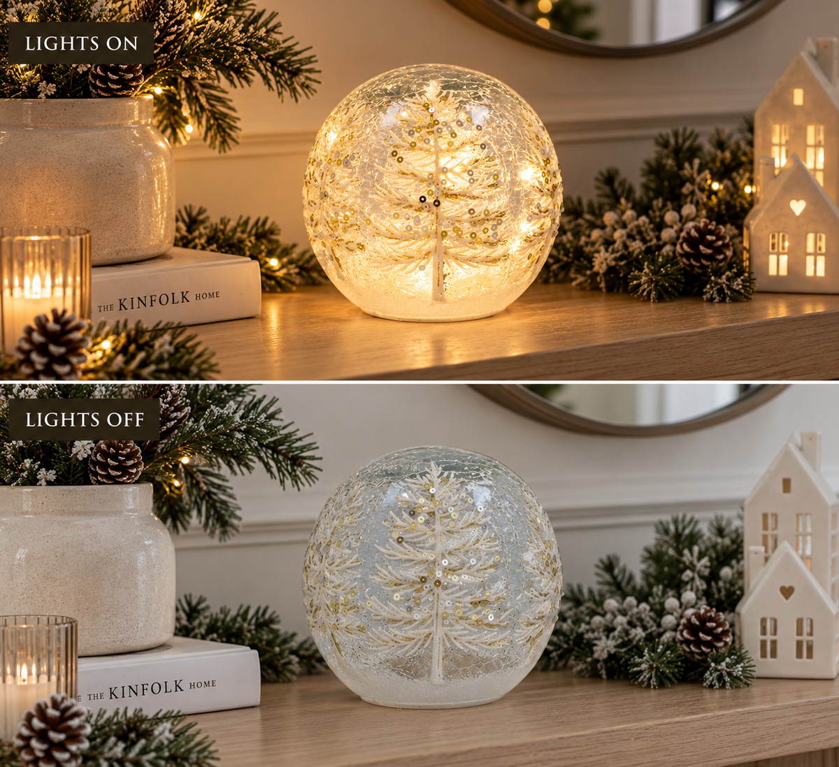 LED Crackle Tree Ball