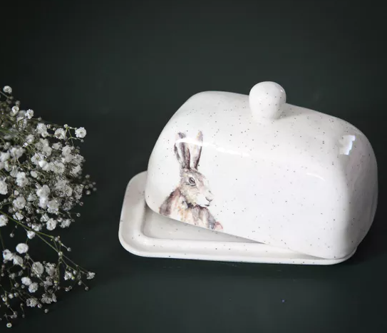Hare Butter Dish