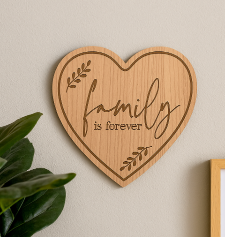 Family is forever, wooden plaque sign