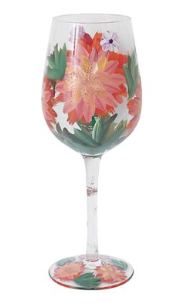 Dahlias, Wine Glass
