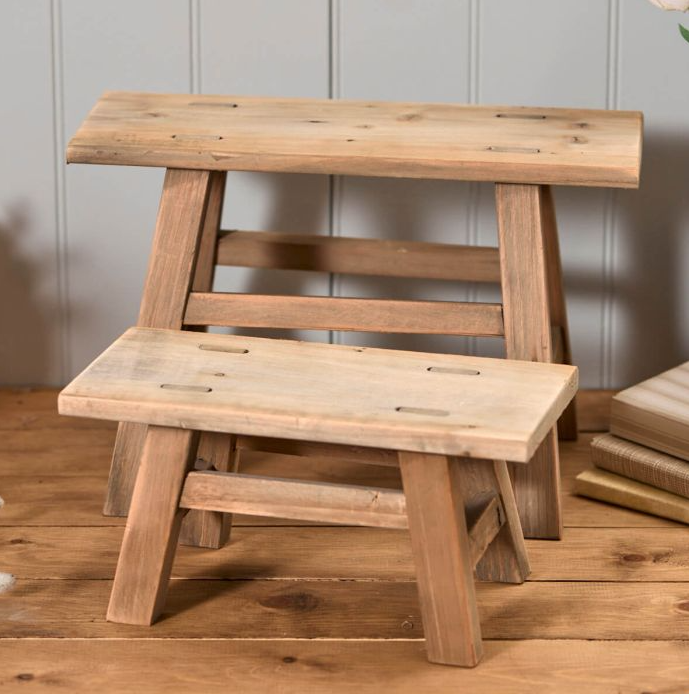 Wooden Display Stools, 2 sizes