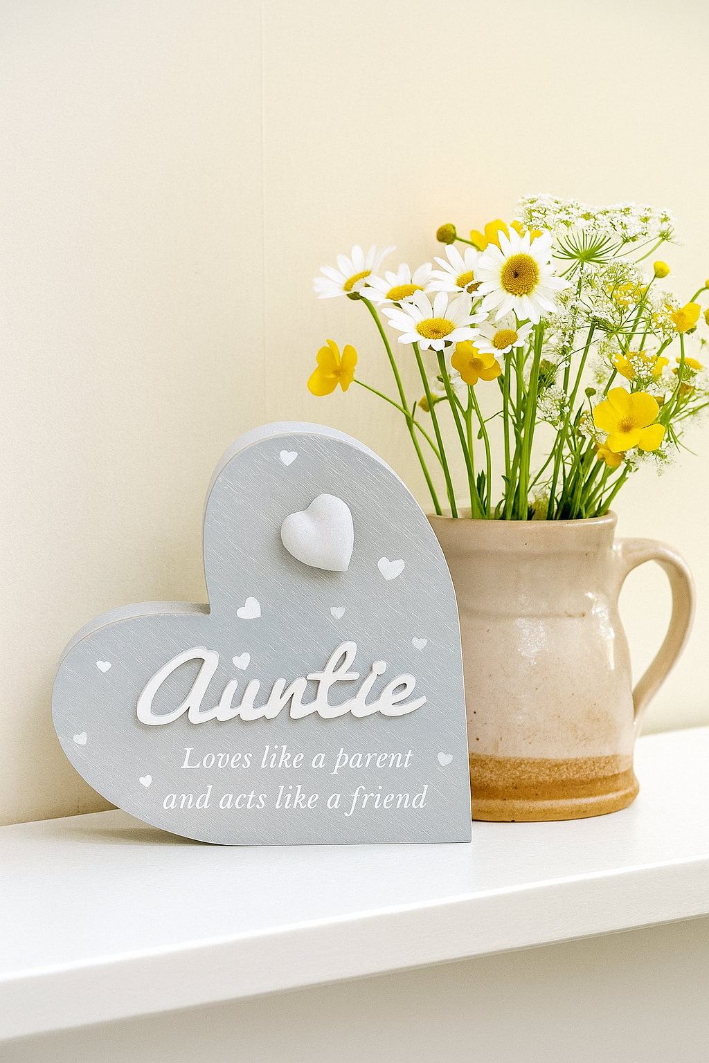 Cherished Grey Heart, Auntie