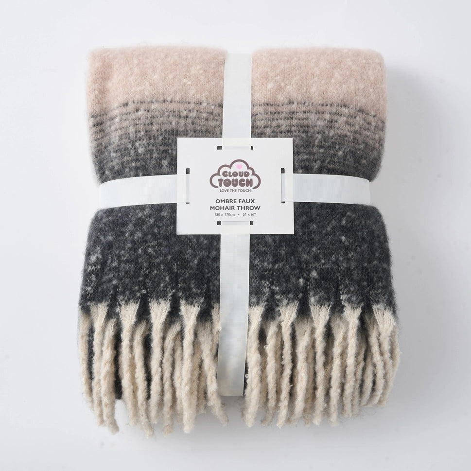 Ombre Soft Fringe Blanket, 2 colours