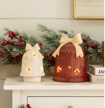Ceramic Bell with LED, 2 designs