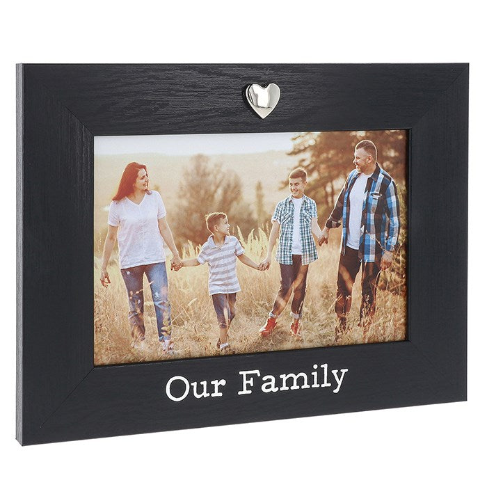 Black Family Photo Frame, 6x4