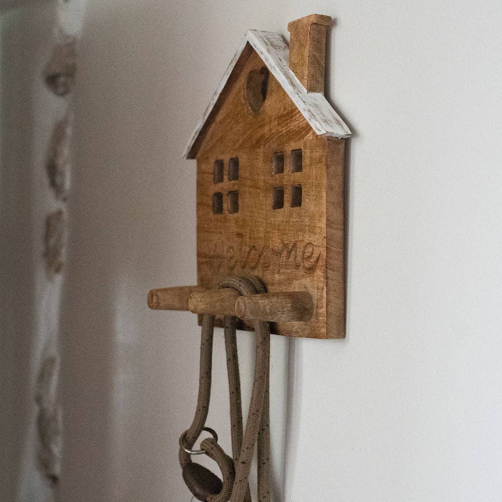 Wooden Home Decorative Hanging Hook Rack