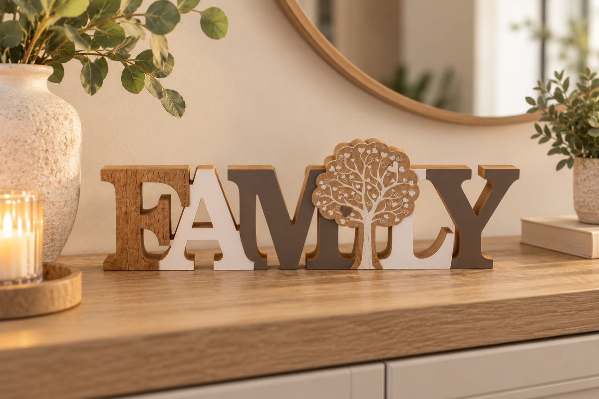 Family, Wooden Ornament