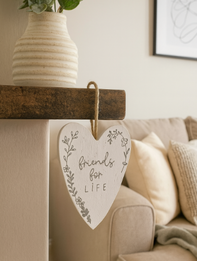 Friends for life, hanging sign