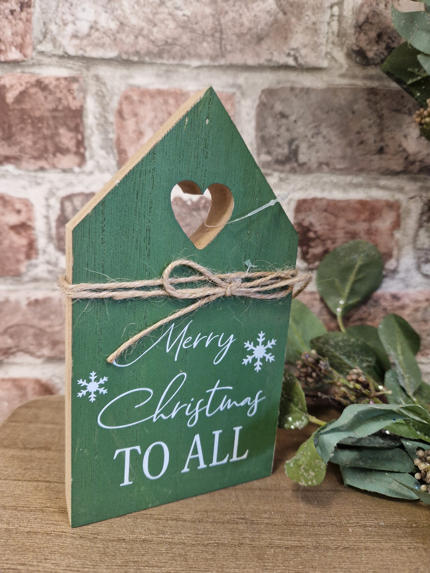 Wooden Christmas House Sign, 3designs