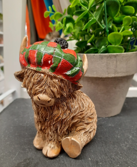 Highland Cow tartan Hat
