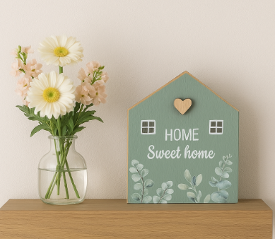 Mini, Wooden Home Sweet Home House
