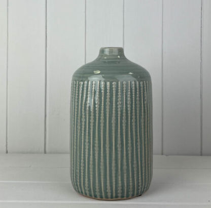Green Flower Indent Vase, 2 sizes