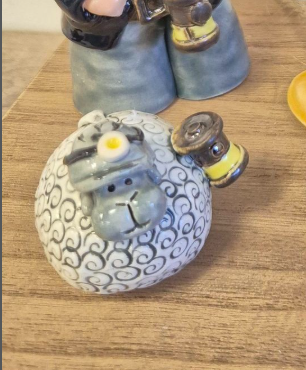 Ceramic Miner Sheep