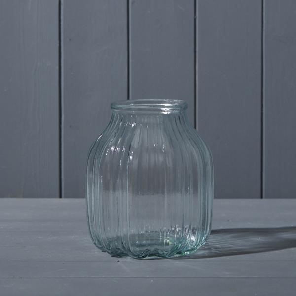 Clear Glass Vase D13.8 x H16cm
