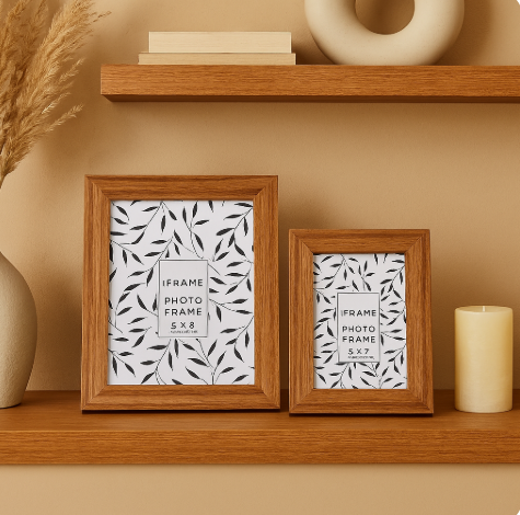 Wooden photo frame, 2 sizes