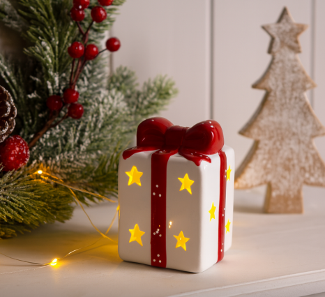 White/Red ceramic LED Present