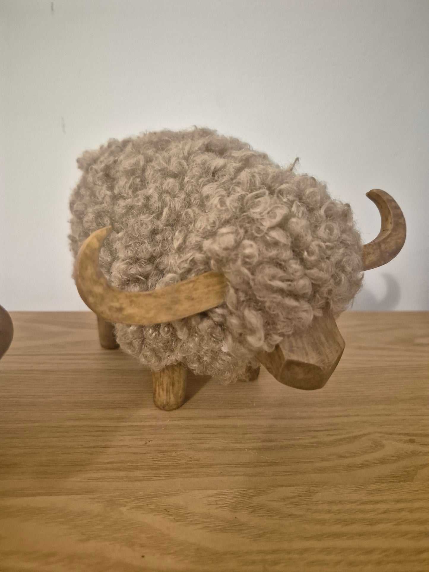 Neutral Wooly Brown Cow