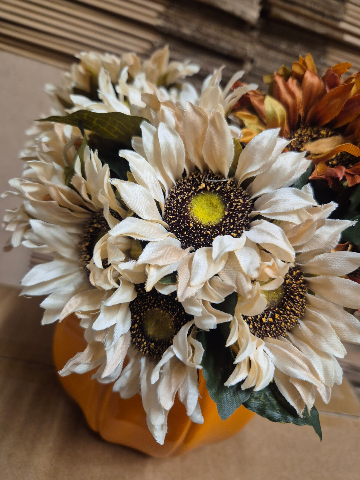 Orange / Cream Flowers