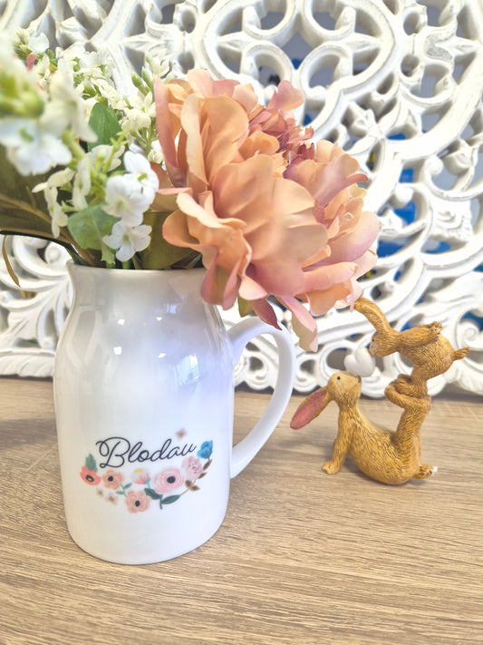 Blodau Floral Print Jug