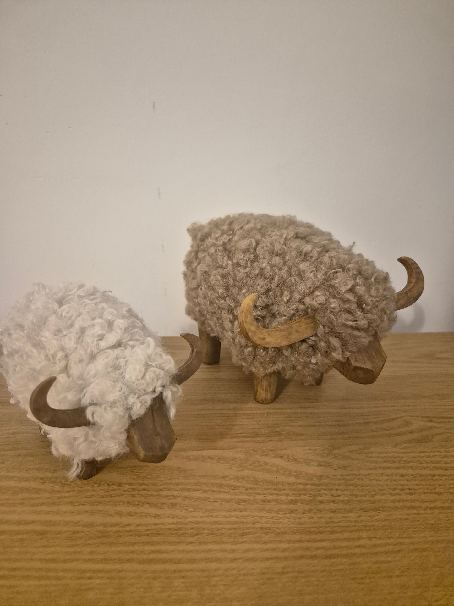 Neutral Wooly Brown Cow