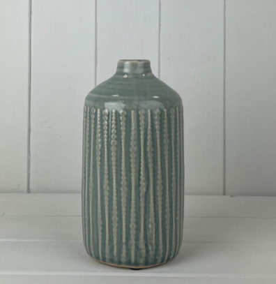 Green Flower Indent Vase, 2 sizes