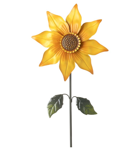 Sunflower garden Spinner Stake