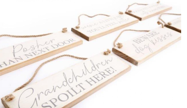 Wooden Plaques, 6 designs