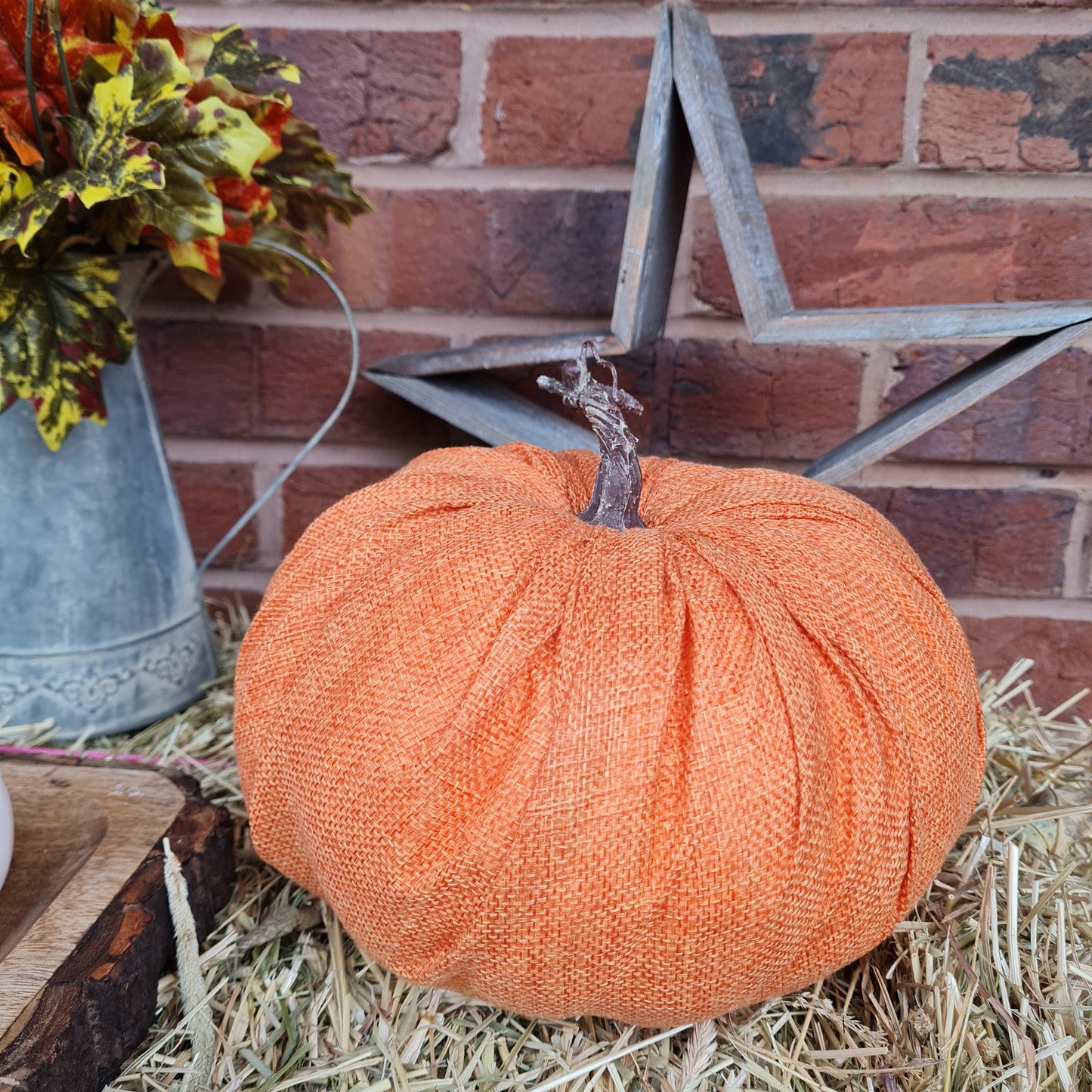 Orange Linen Pumpkin