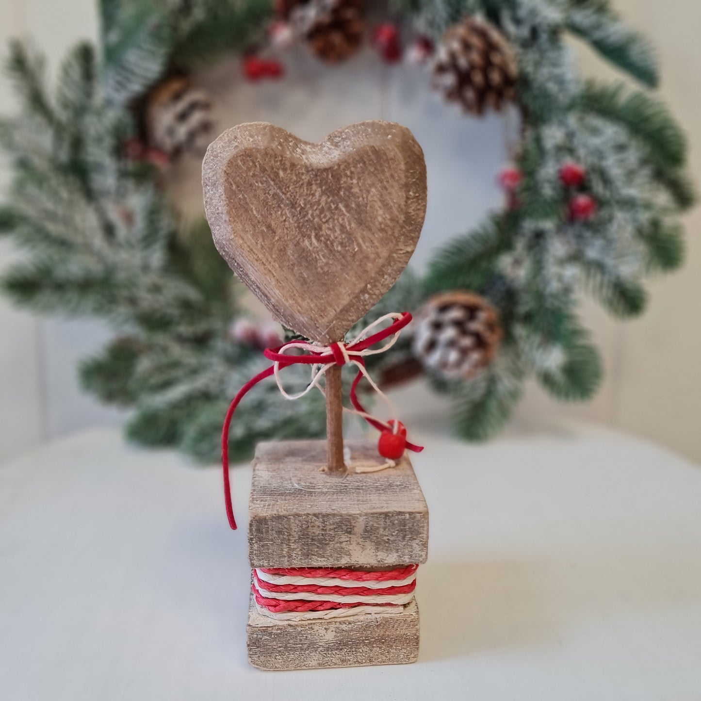 Rustic Wooden Christmas Deco, 20cm
