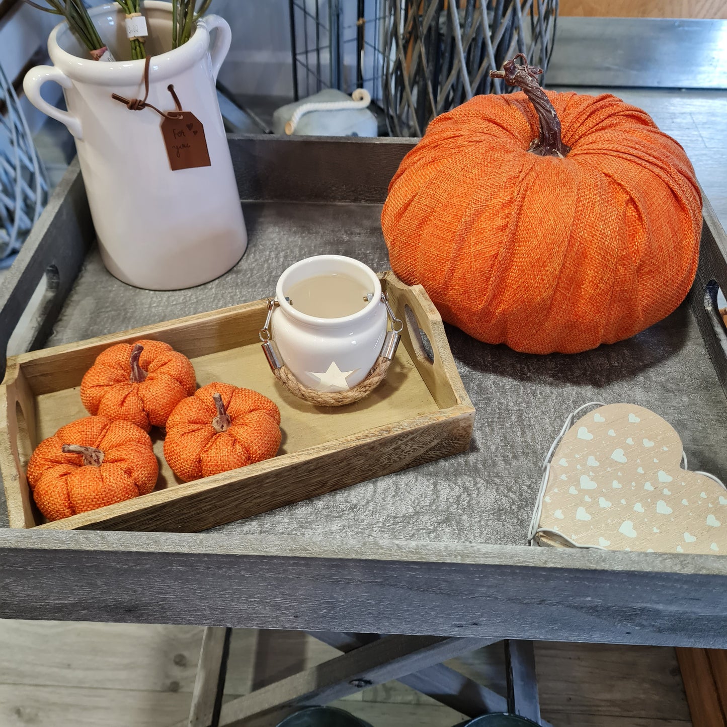 Orange Linen Pumpkin