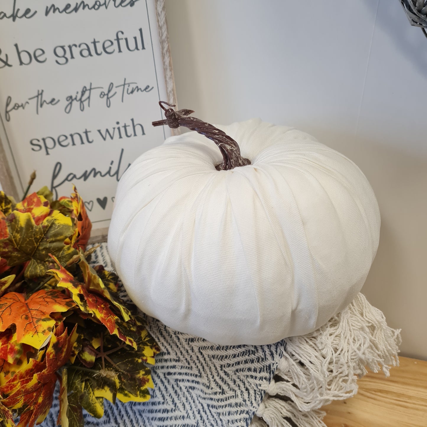 White Linen Pumpkin