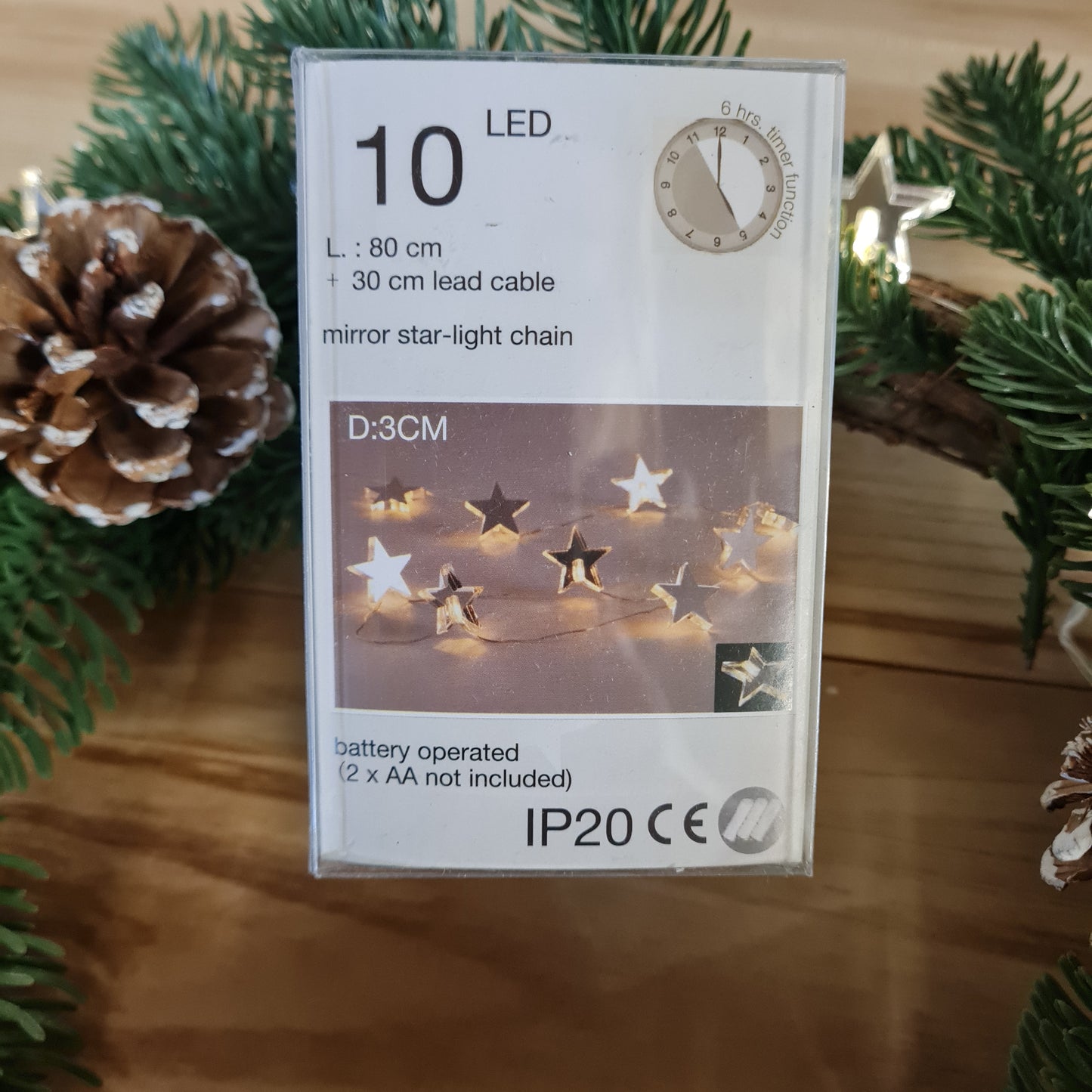 Light up Star Garland, 10 lights