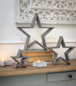 Grey Mantelpiece Star