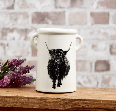 Highland Cow Vase