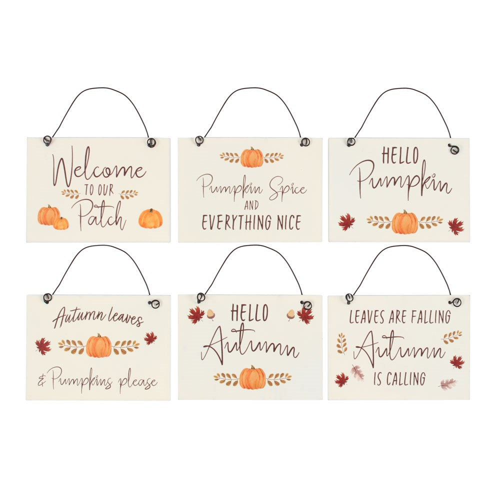 Mini Pumpkin Signs