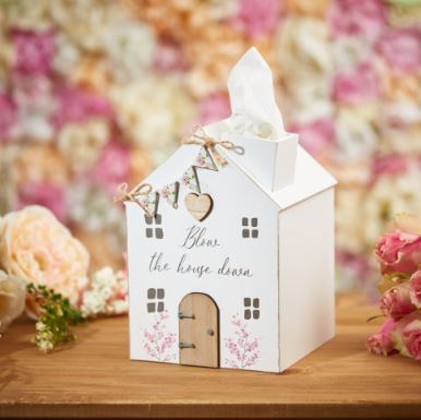 Rose Cottage House Tissue Box
