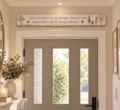Pebble Family & Friends Plaque, 80cm