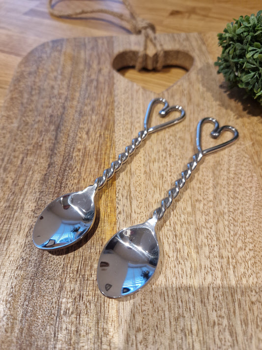 Twisted Heart Spoons