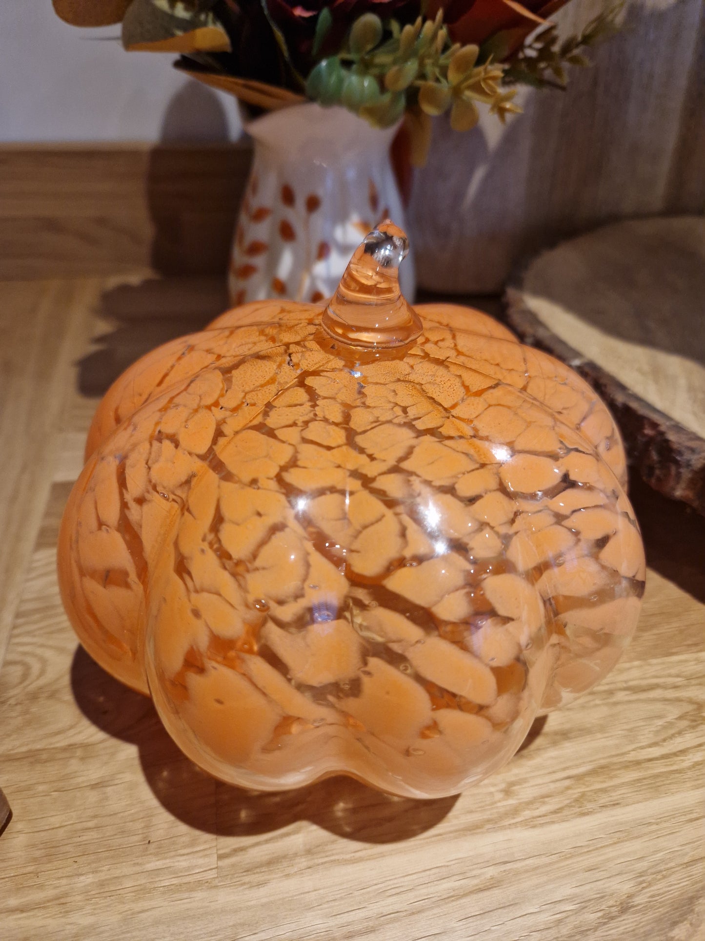 Orange Glass Pumpkin