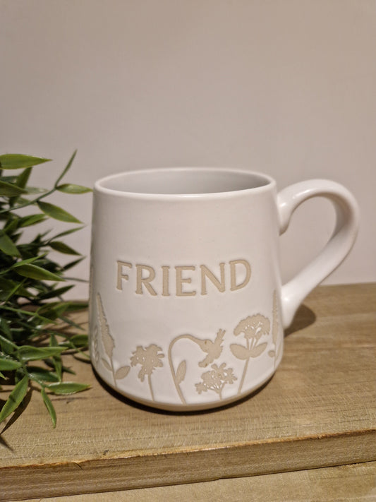 Friend, Stoneware Mug