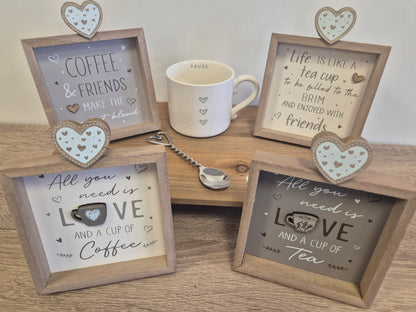 Tea/Coffee Plaques, 4 designs